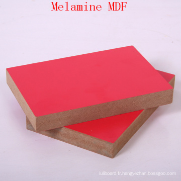 MDF mélamine rouge